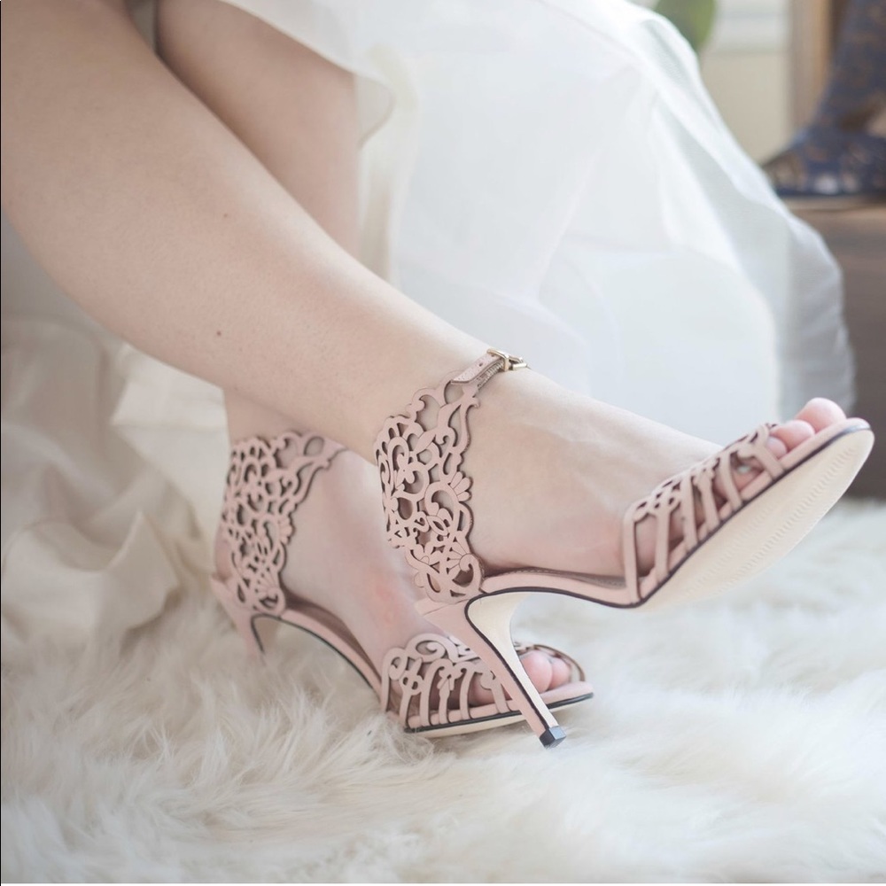 Klub Nico heels - Ivory- leather -size 8